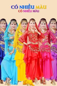 Đồ Cô Dâu Ấn Độ Tím Tay Dài Kim Sa