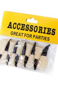 Set Móng Tay Quỷ Halloween Đen/Đỏ