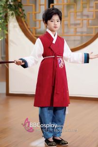 Hanbok Hàn Quốc Công Tử Cho Bé Vải Gấm Cao Cấp Chuẩn Hàn