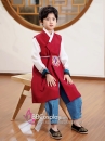 Hanbok Hàn Quốc Công Tử Cho Bé Vải Gấm Cao Cấp Chuẩn Hàn