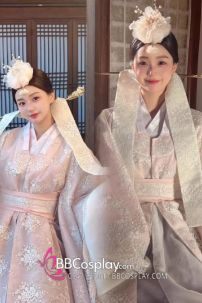 Hanbok Cưới Gấm Cao Cấp Có Khoác Lễ Tết