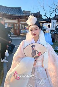 Hanbok Cưới Gấm Cao Cấp Có Khoác Lễ Tết