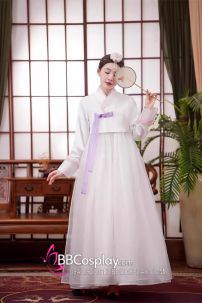 Hanbok Cưới Gấm Cao Cấp Có Khoác Lễ Tết