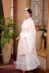 Hanbok Cưới Gấm Cao Cấp Có Khoác Lễ Tết