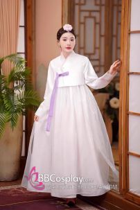 Hanbok Cưới Gấm Cao Cấp Có Khoác Lễ Tết