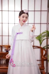 Hanbok Cưới Gấm Cao Cấp Có Khoác Lễ Tết