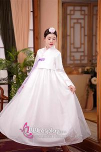 Hanbok Cưới Gấm Cao Cấp Có Khoác Lễ Tết