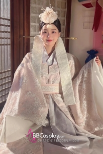 Hanbok Cưới Gấm Cao Cấp Có Khoác Lễ Tết