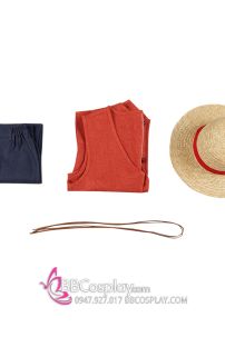 Bộ Cosplay Luffy Live Action - ĐẢO HẢI TẶC