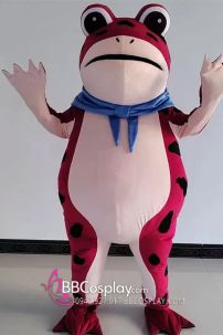 Mascot Ếch Bơm Hơi Bản Hồng Barbie Pinky