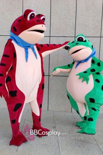 Mascot Ếch Bơm Hơi Bản Cao Cấp Tím Lịm Tìm Sim Mộng Mơ Đà Lạt