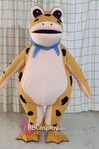 Mascot Ếch Bơm Hơi Bản Cao Cấp Tím Lịm Tìm Sim Mộng Mơ Đà Lạt