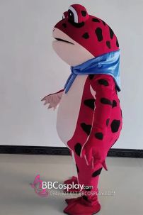 Mascot Ếch Bơm Hơi Bản Cao Cấp Tím Lịm Tìm Sim Mộng Mơ Đà Lạt