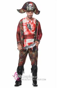 Quần Áo Halloween Nhân Vật Thuyền Trưởng Ma