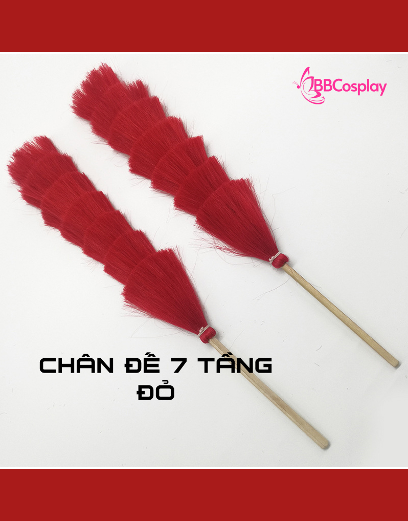 Chân Lông Chim Trĩ 7 Tầng - ĐỎ