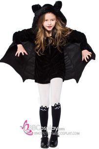 Trang Phục Hoá Trang Con Dơi Halloween Bé Gái