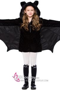 Trang Phục Hoá Trang Con Dơi Halloween Bé Gái