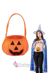 Giỏ Bí Ngô Vải Nỉ Xinh Xắn