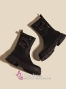Giày Boot Da Đen Nữ Size 235 / 37