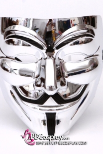 Mặt Nạ Hacker Xi Bạc Bóng