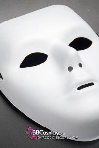 Mặt Nạ Nhựa Trắng Trơn