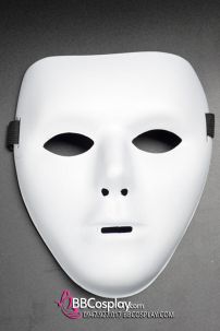 Mặt Nạ Nhựa Trắng Trơn