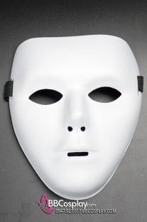 Mặt Nạ Nhựa Trắng Trơn
