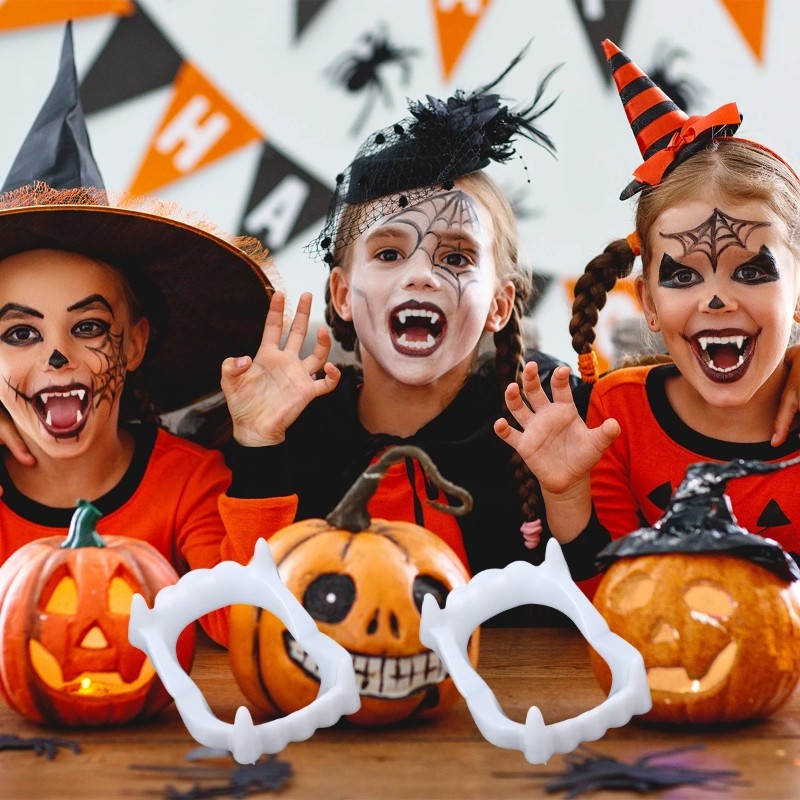 Siêu Rẻ - Răng Nanh Ma Cà Rồng Màu Trắng