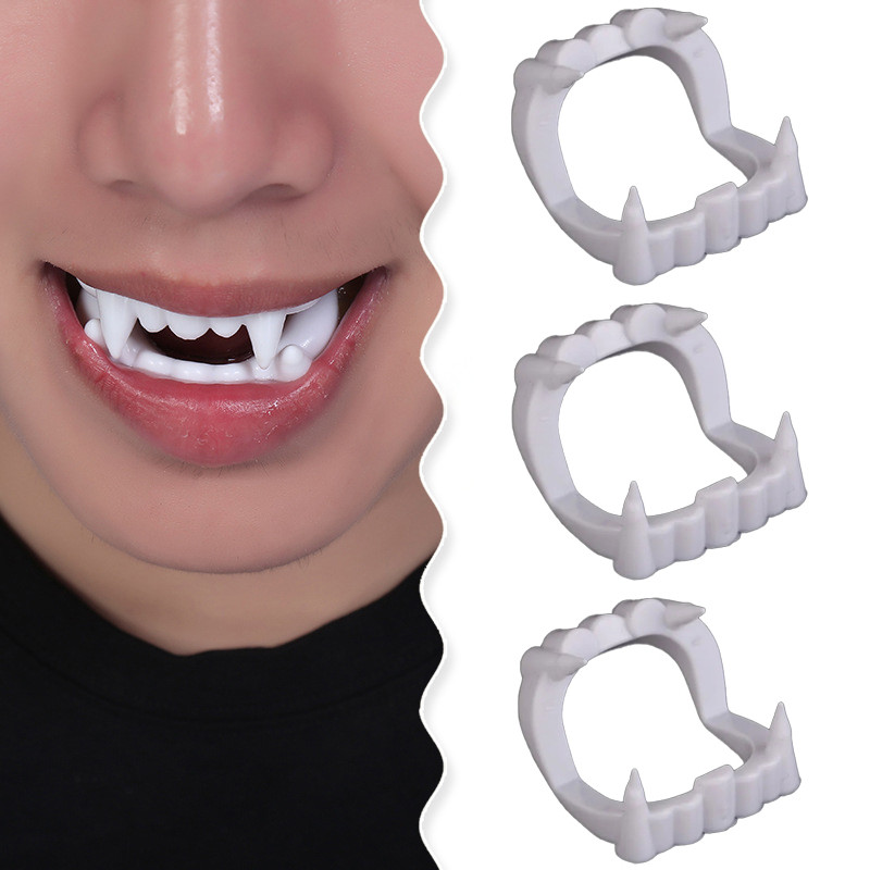 Siêu Rẻ - Răng Nanh Ma Cà Rồng Màu Trắng