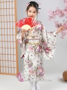 Kimono Nhật Cho Bé Gái - Phi Trắng Hoa