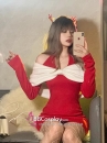 Đầm Thun Gân Noel Quyến Rũ Sexy Xinh Xắn