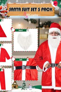 [SIÊU RẺ] COMBO 5 Món Đồ Ông Già Noel Vải NỈ