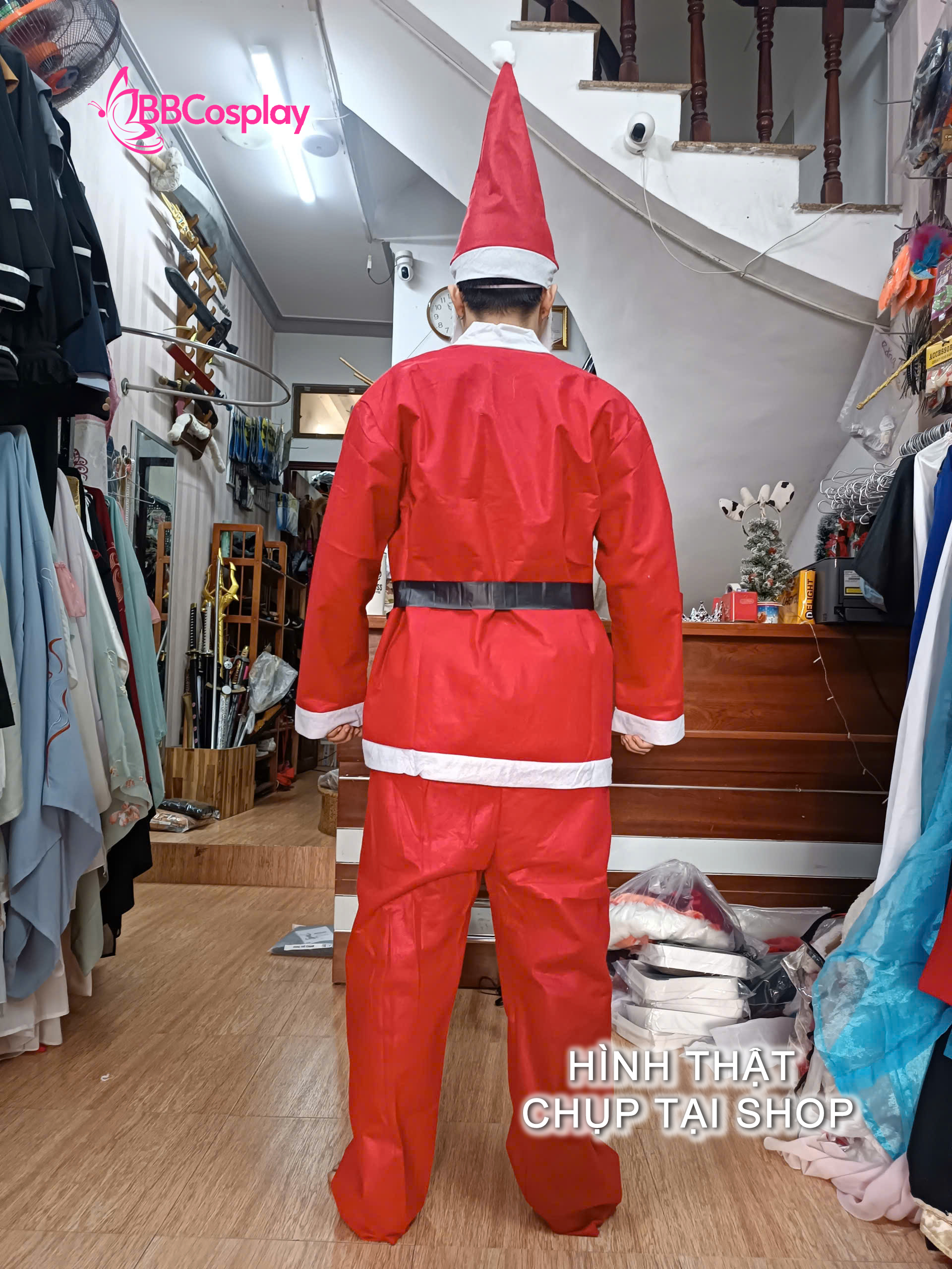 [SIÊU RẺ] COMBO 5 Món Trang Phục Ông Già Noel Vải NỈ