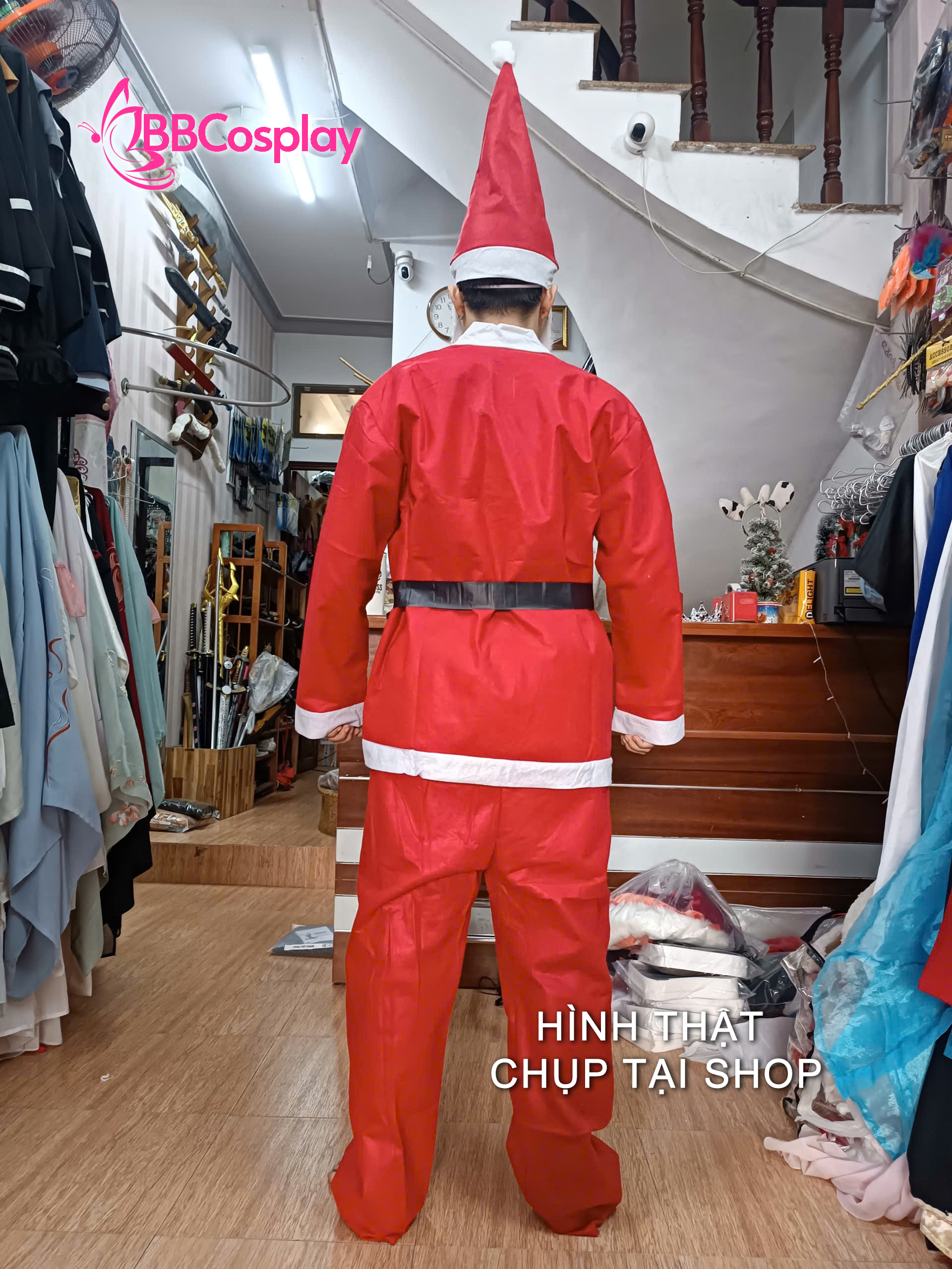 [SIÊU RẺ] COMBO 5 Món Trang Phục Ông Già Noel Vải NỈ