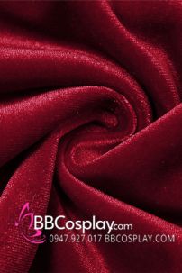 Váy Noel Đỏ Nhung Quyến Rũ Vai Nữ Hoàng