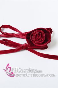 Váy Noel Đỏ Nhung Quyến Rũ Vai Nữ Hoàng