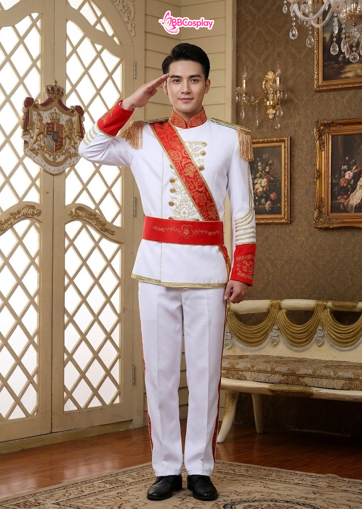 Vest Trắng Hoàng Gia Cổ Điển Phục Hưng Edwardian