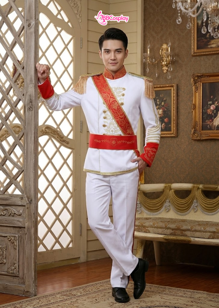 Vest Trắng Hoàng Gia Cổ Điển Phục Hưng Edwardian