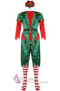 Bộ Yêu Tinh Xanh Noel Vải Nhung