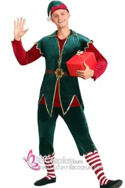 Bộ Yêu Tinh Xanh Noel Vải Nhung