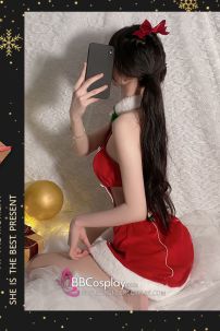 Váy Noel Sexy Đỏ Hở Lưng Quyến Rũ