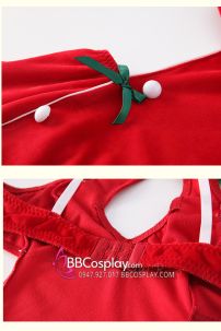 Váy Noel Sexy Đỏ Hở Lưng Quyến Rũ