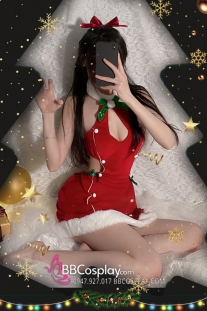 Váy Noel Sexy Đỏ Hở Lưng Quyến Rũ