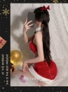 Váy Noel Sexy Đỏ Hở Lưng Quyến Rũ