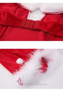 Váy Noel Khoét Eo Hở Lưng Sexy Girl Phối Lông Quyến Rũ