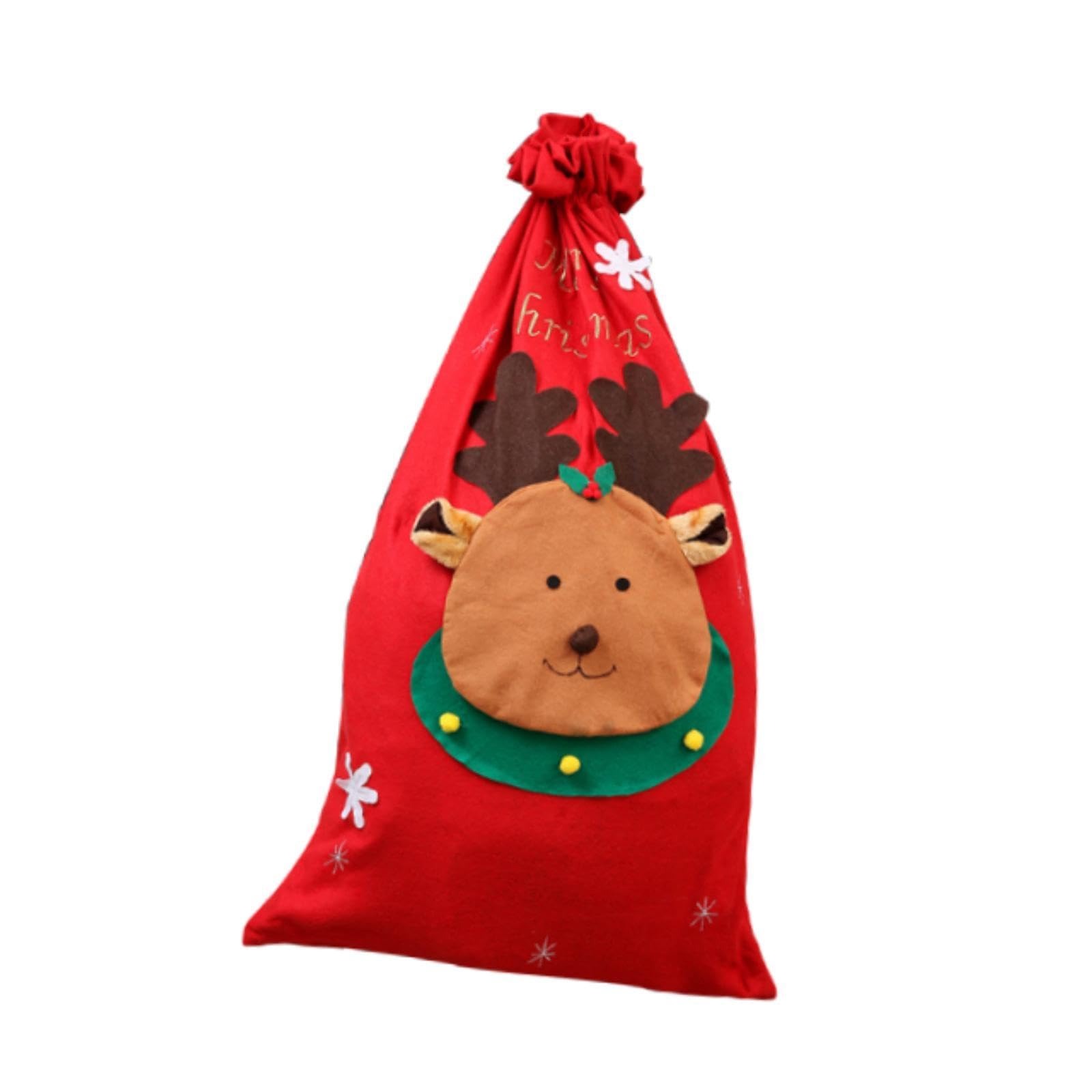 Túi Quà Ông Già Noel Tuần Lộc Bigsize Size 90*60Cm