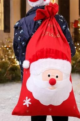 Túi Quà Ông Già Noel Cỡ  Đại Size 90*60Cm