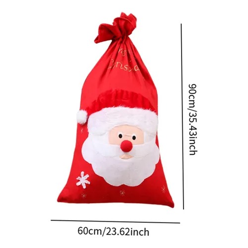 Túi Quà Ông Già Noel Cỡ  Đại Size 90*60Cm