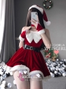 Croptop Noel Weisgirl Váy Dáng Xoè Phối Nơ Trắng Siêu Xinh