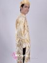 Áo Dài Nam Vàng Gấm Cách Tân